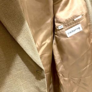 Tan Claiborne Suite jacket 40R